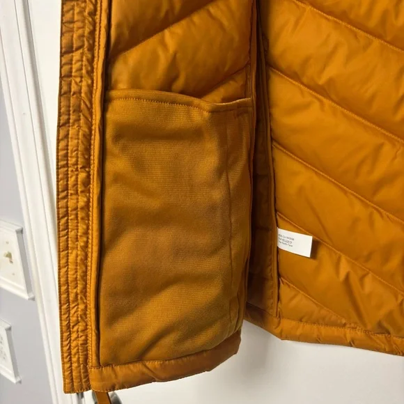 NWT The North Face Womens Alpz 2.0 Down Vest SMALL Citrine Yellow Orange Pumpkin - Picture 12 of 16